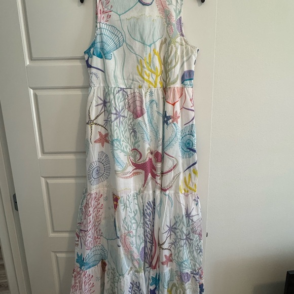 Colorful Sea-Themed Maxi Dress - Picture 3 of 4